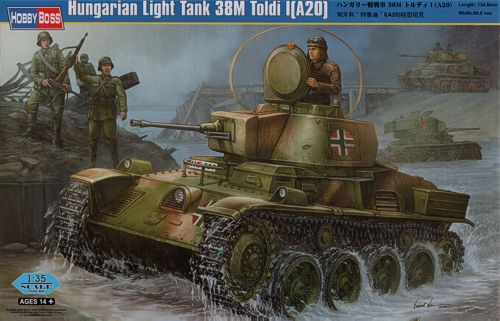 Сборная модель 82477 Hobby Boss Венгерский танк 38M Toldi I (A20) 