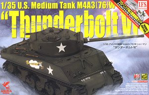 Сборная модель 35-036s Asuka Model Танк U.S. Medium Tank M4A3 (76) W Sherman `Thunderbolt VI`