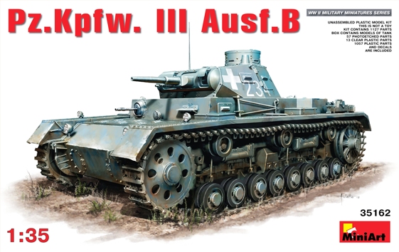 Сборная модель  35162 MiniArt Германский танк Pz III Ausf. В 
