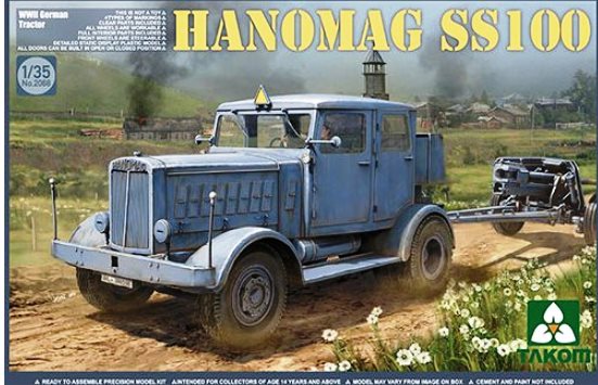 Сборная модель 2068 Takom Германский тягач Hanomag SS100  