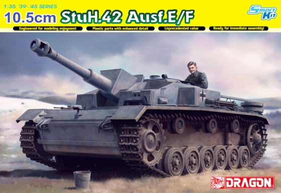 Сборная модель 6834 Dragon Самоходное орудие 10.5cm StuH.42 Ausf.E/F 