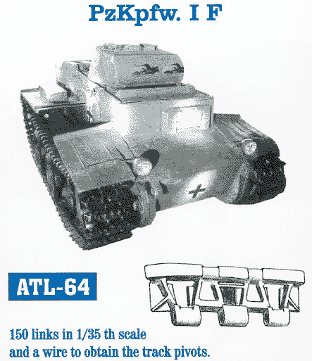 ATL-64 FRIULMODEL Металлические траки к танку PzKpfw. I F Масштаб 1/35