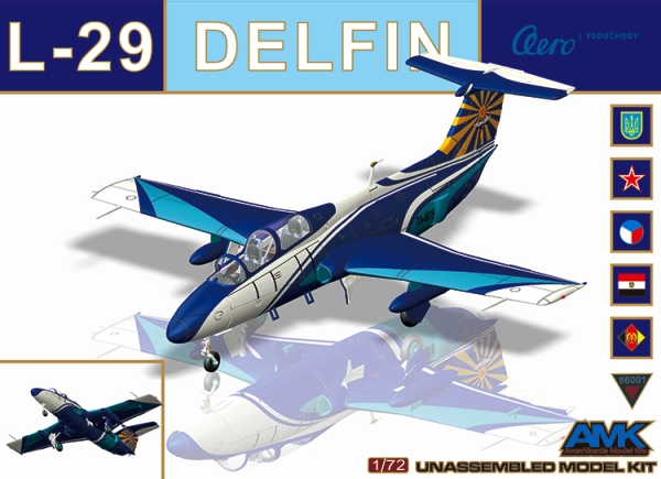 86001 AMK  Самолет L-29 Delfin Масштаб 1/72