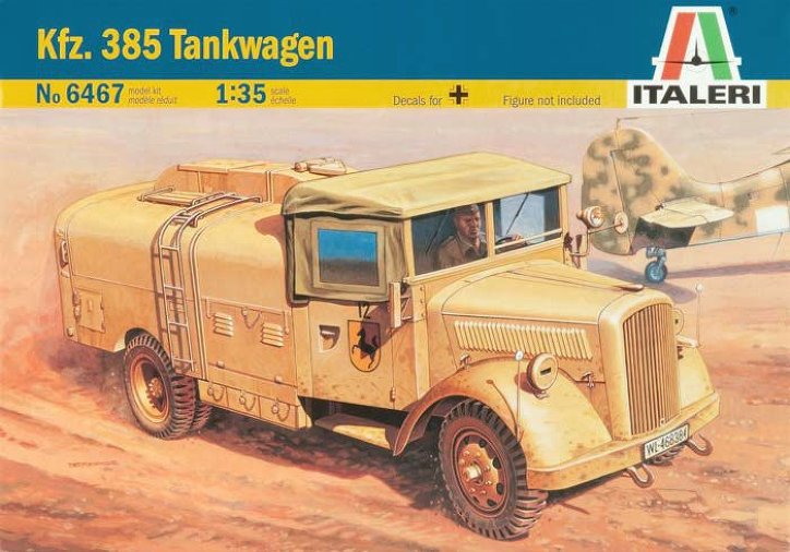 Сборная модель 6467 Italeri Немецкий бронированный автомобиль Kfz. 385 Tankwagen 1/35