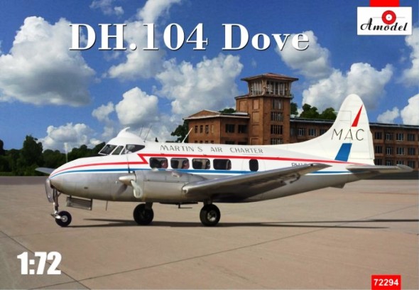 Сборная модель 72294 Amodel Самолет DH.104 Dove 