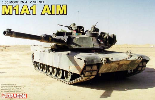 Сборная модель 3535 Dragon Танк Abrams M1A1 AIM  