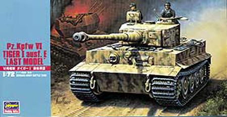 Сборная модель 31139 Hasegawa Немецкий танк Pz. Kpfw VI TIGER I ausf. E "LAST MODEL" 
