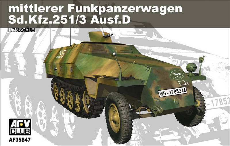 Сборная модель 35S47 AFV Club Немецкий БТР Sd.Kfz 251 Ausf. D 2 out of 1