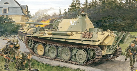 Сборная модель 6268 Dragon Немецкий танк Sd.Kfz.171 Panther G (поздняя модификация) 