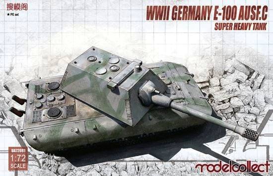 Сборная модель UA72081 Modelcollect  Танк E-100 Ausf. C с башней Крупп 