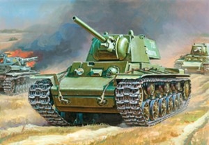 ПН3539 Звезда Подарочный набор Советский танк КВ-1 Масштаб 1/35