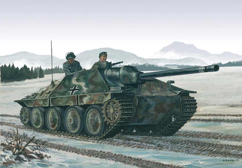 Сборная модель 7057 Italrti Нем. самоходка Jagdpanzer 38(t) Hetzer 