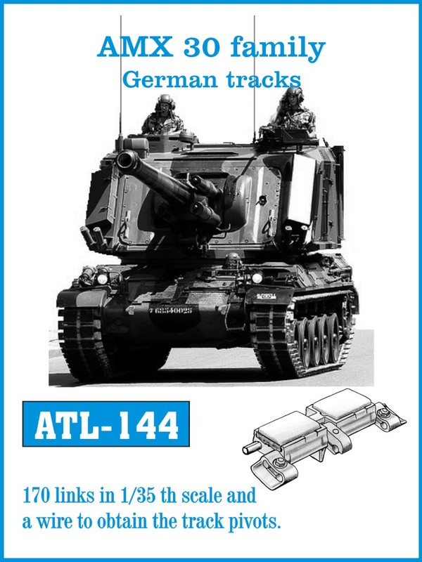 ATL-144 FRIULMODEL Металлические траки к AMX 30 Масштаб 1/35