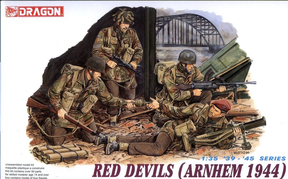 6023 Dragon Британскийе солдаты Red Devils (Arnhem, 1944 год) Масштаб 1/35