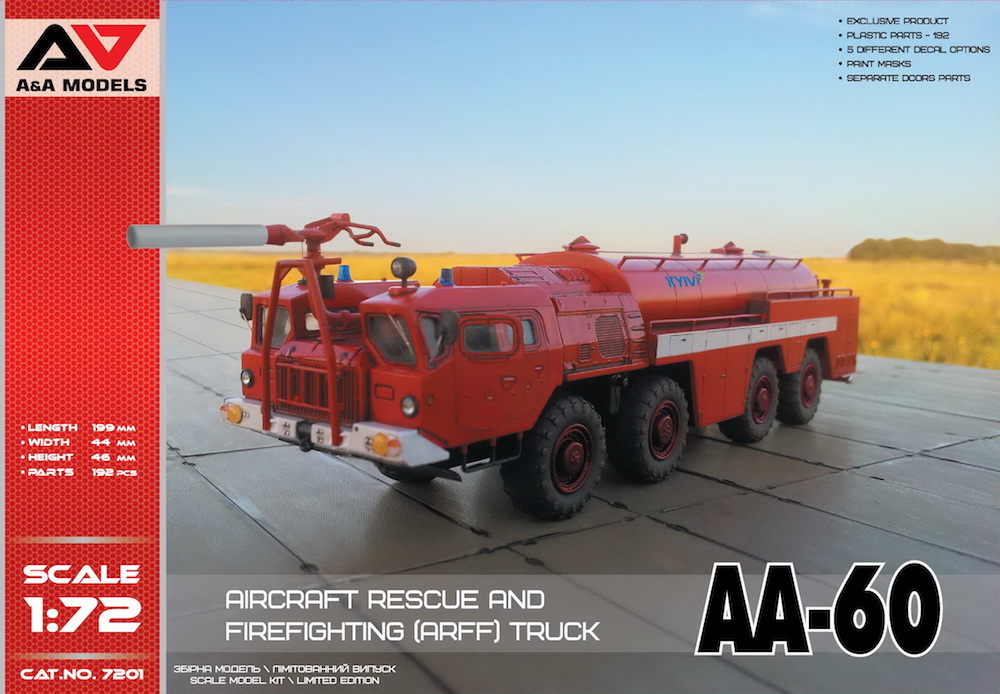 Сборная модель 7201 A&A Models Пожарный автомобиль AA-60 