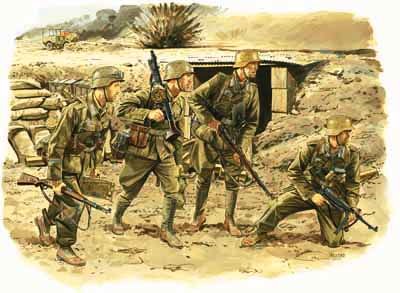 6138 Dragon Германские солдаты, африканский корпус (4 фигуры) Масштаб 1/35