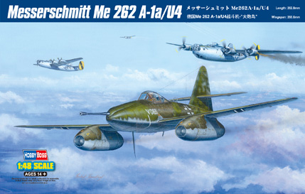 80372 Hobby Boss Самолет Messerschmitt Me 262 A-1a/U4  1/48
