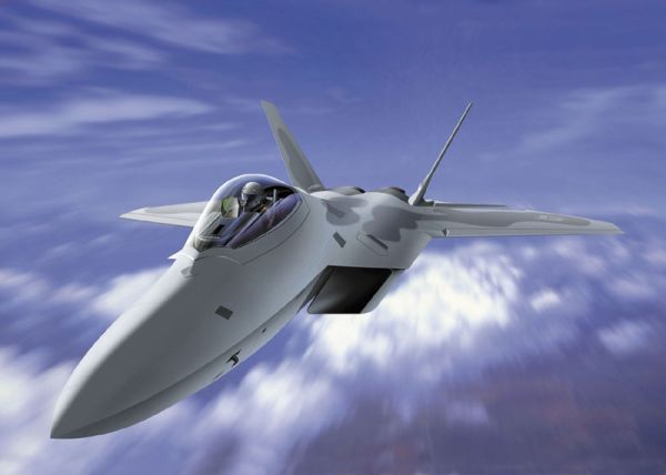  Сборная модель 1207 Italeri Американский самолет F-22 Raptor 