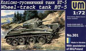 Сборная модель 301 UM Советский танк БТ-5  