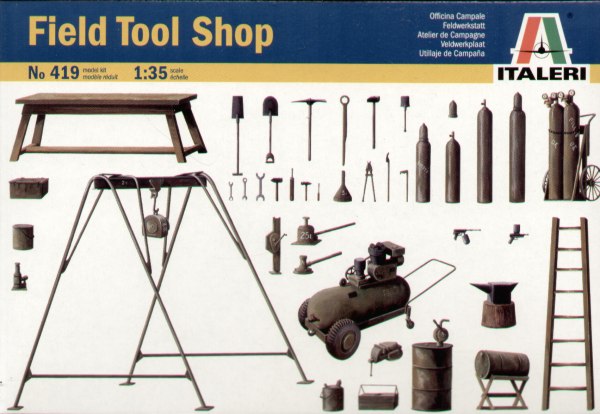 419 Italeri  Аксессуары Field Tool Shop Масштаб 1/35