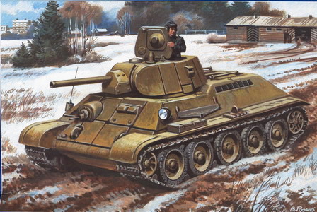 Сборная модель 368 UM Танк Т-34/76 экранированный 