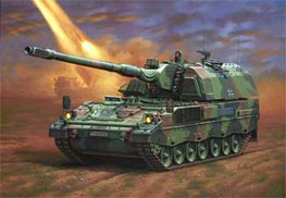 03042 Revell Самоходная гаубица Panzerhaubitze PzH 2000 Масштаб 1/35
