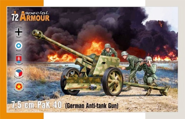 SA72025 Special Armour German Anti-tank Gun 7.5 cm Pak 40 1/72