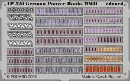 TP520 Eduard German Panzer Ranks WWII 1/35