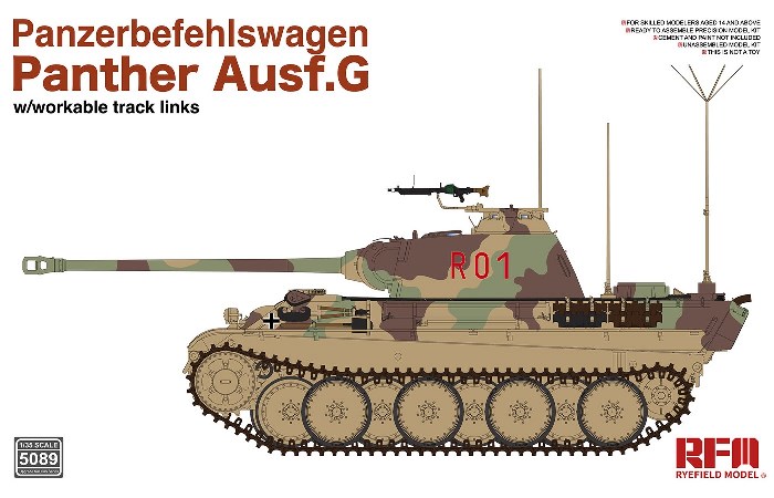 5089 RFM Танк Panther Ausf.G Panzerbefehlswagen 1/35