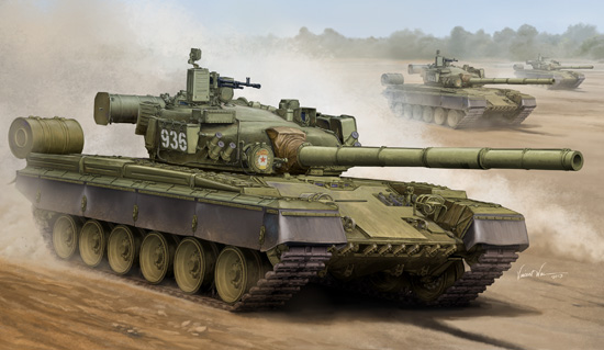  Сборная модель 05565 Trumpeter Советский танк T-80Б 