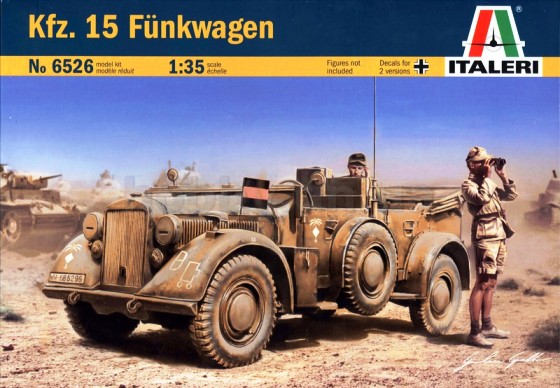 Сборная модель 6526 Italeri Германский автомобиль Kfz. 15 Funkwagen 