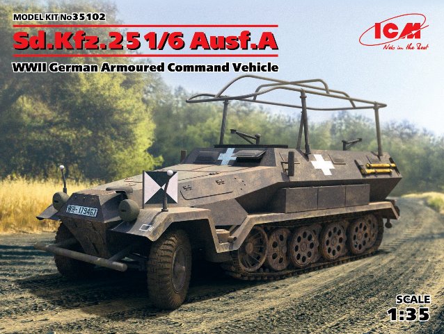35102 ICM Бронетранспортер Sd.Kfz.251/6 Ausf.A, 1/35