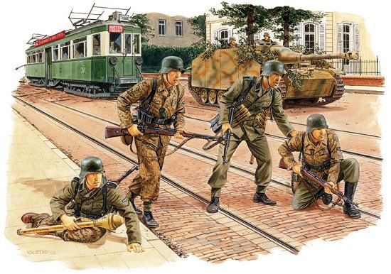 6161 Dragon Германские панцергренадеры (Arnhem 1944, 4 фигуры) Масштаб 1/35
