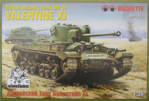 Сборная модель 3553 MSD-Maquette Английский танк Valentine XI 