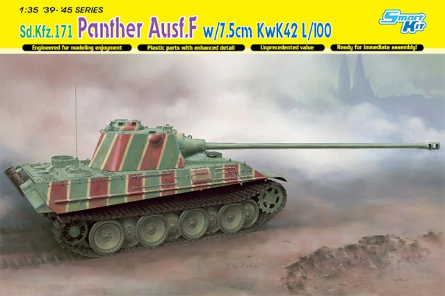 Сборная модель 6799 Dragon Германский танк Sd.Kfz.171 Panther Ausf.F w/7.5cm KwK42 L/100 
