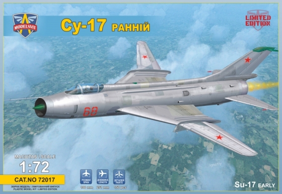 Сборная модель 72017 ModelSvit Самолет Су-17 ранний 