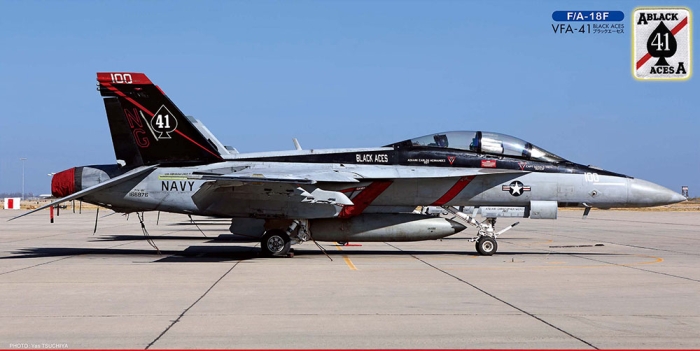 02429 Hasegawa Истребитель F/A-18F SUPER HORNET "VFA-41 BLACK ACES CAG 2022" 1/72