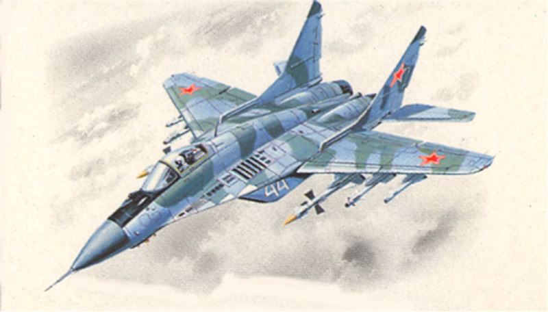 Сборная модель 72141 ICM Российский истребитель МиГ-29