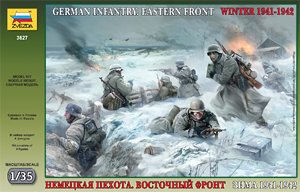 3627 Звезда Немецкая пехота, восточный фронт, зима 1941-1942 Масштаб 1/35