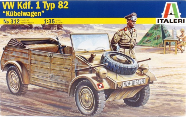 Сборная модель 312 Italeri Автомобиль VW Typ 82 "Kubelwagen"
