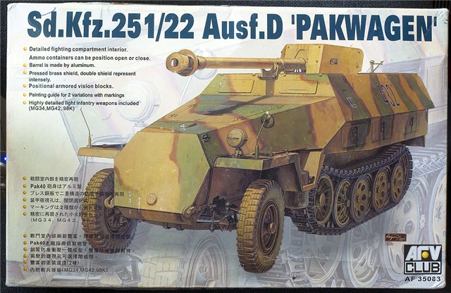 Сборная модель  35083 AFV Club Бронетранспортер Sd.Kfz. 251/22 Ausf. D Pakwagen