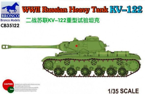Сборная модель  35122 Bronco Models Советский тяжелый танк КВ-122   
