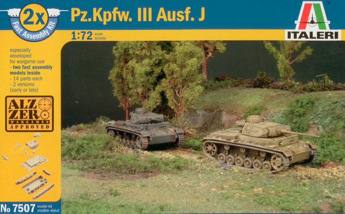 Сборная модель 7507 Italeri Немецкий танк Pz.Kpfw. III Ausf.J