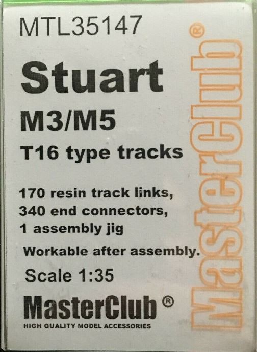 MTL35147 MasterClub Металлические траки для  M3/M5 Stuart T16 1/35