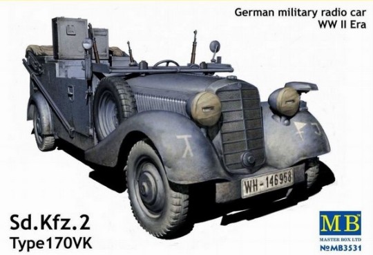 Сборная модель 3531 Master Box Немецкая радиомашина Sd.Kfz.2 Type 170 VK 