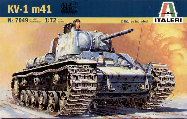 Сборная модель 7049 Italeri Советский танк КВ-1 (модель 1941года)