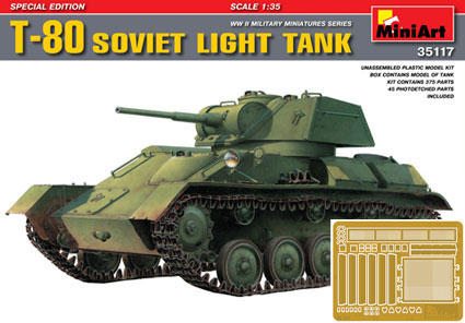 Сборная модель  35117 MiniArt Советский танк Т-80M (special edition)