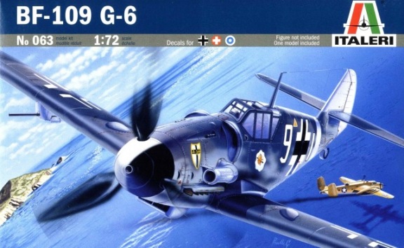  Сборная модель 063 Italeri Самолет Bf-109 G-6 