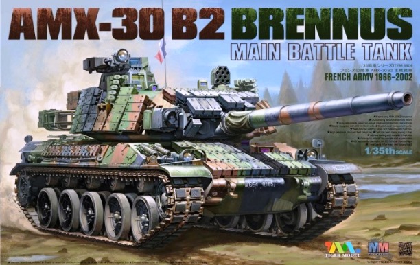 Сборная модель 4604 Tiger Model Танк AMX-30B2 Brennus 