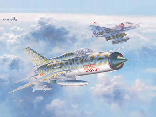 Сборная модель 11101X Eduard Самолеты МиГ-21ПФМ и А-4Е "Звук тишины" 